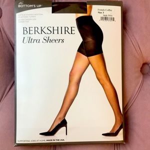 NWT Berkshire Ultra Sheers - The Bottom’s Up / French Coffee / 3